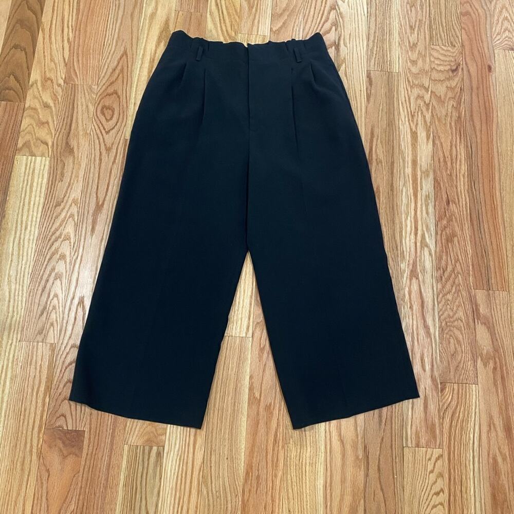 RED Valentino Black Cropped Dress Pants